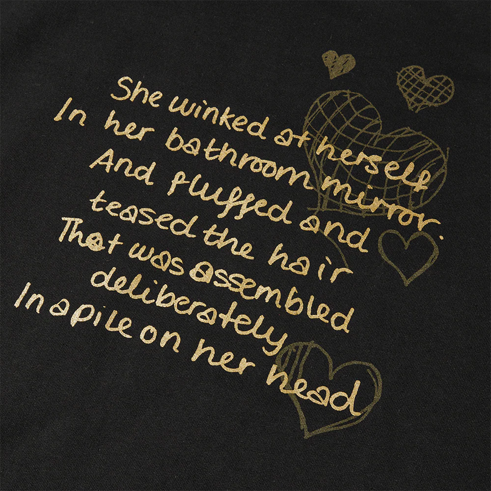 Amy Winehouse Black Poem Crewneck - Image 3